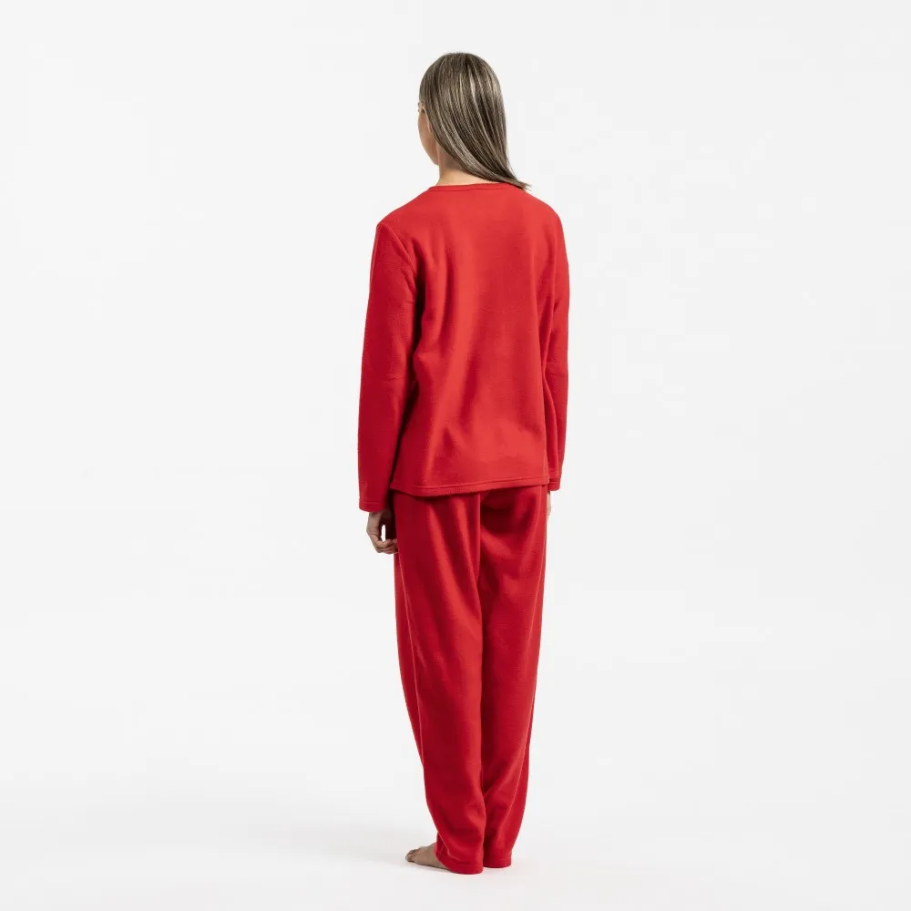 Pijama polar Ñoño rojo