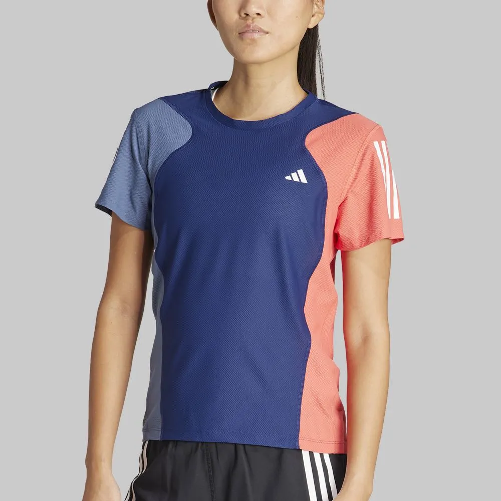Playera adidas Own The Run Colorblock Mujer