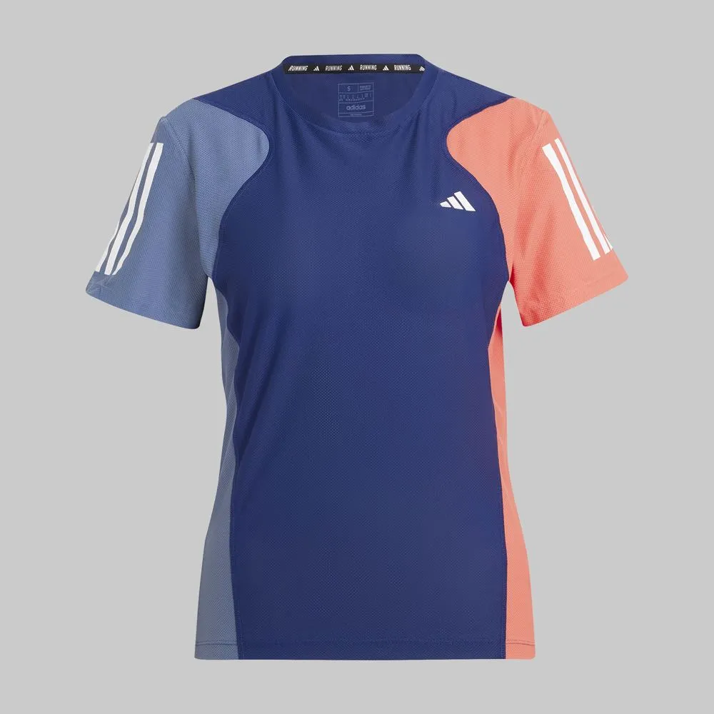 Playera adidas Own The Run Colorblock Mujer