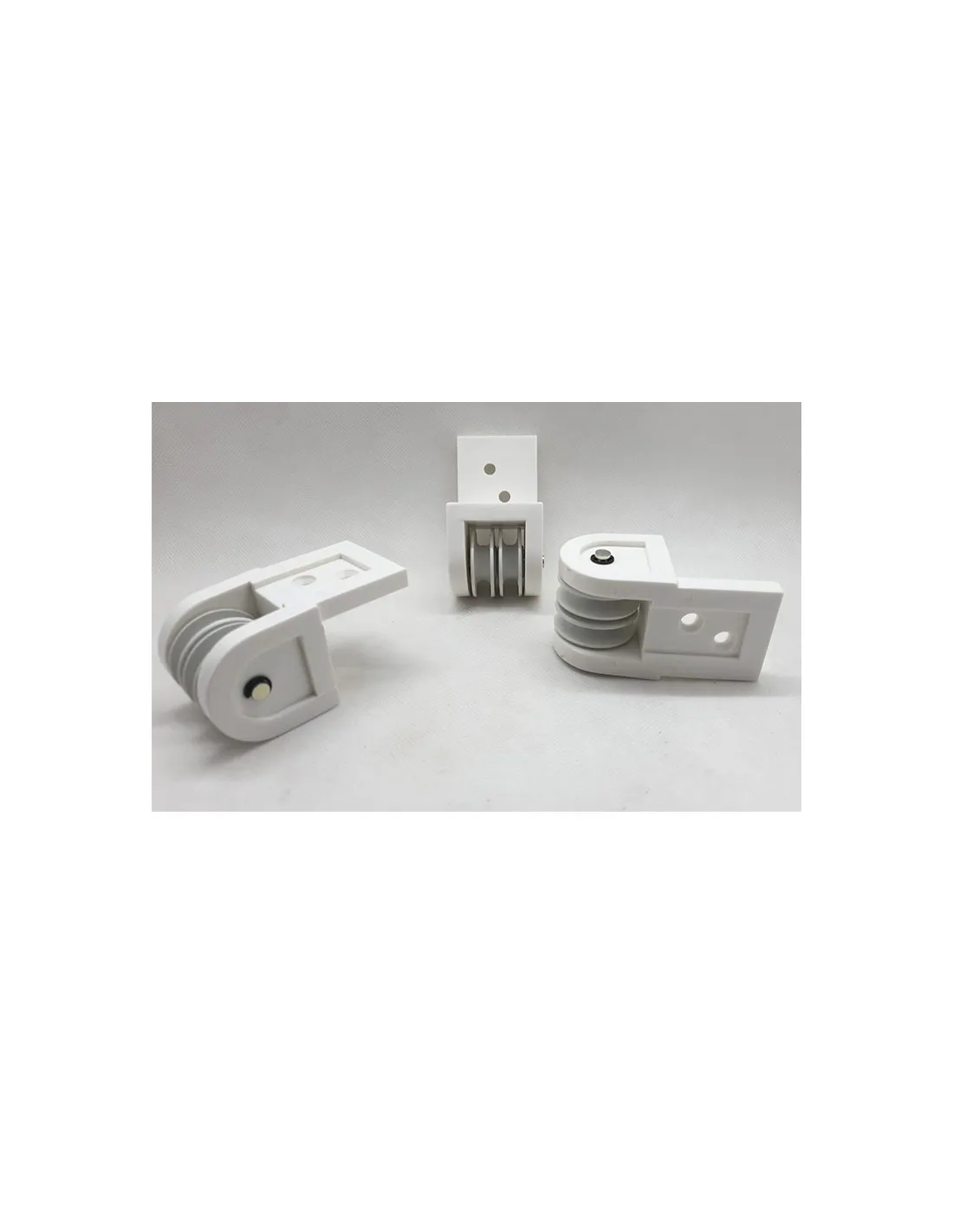POLEA DOBLE NYLON EJE INOXIDABLE