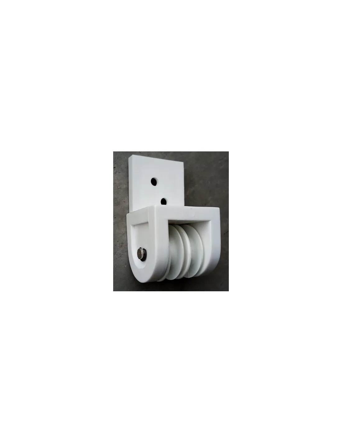 POLEA DOBLE NYLON EJE INOXIDABLE
