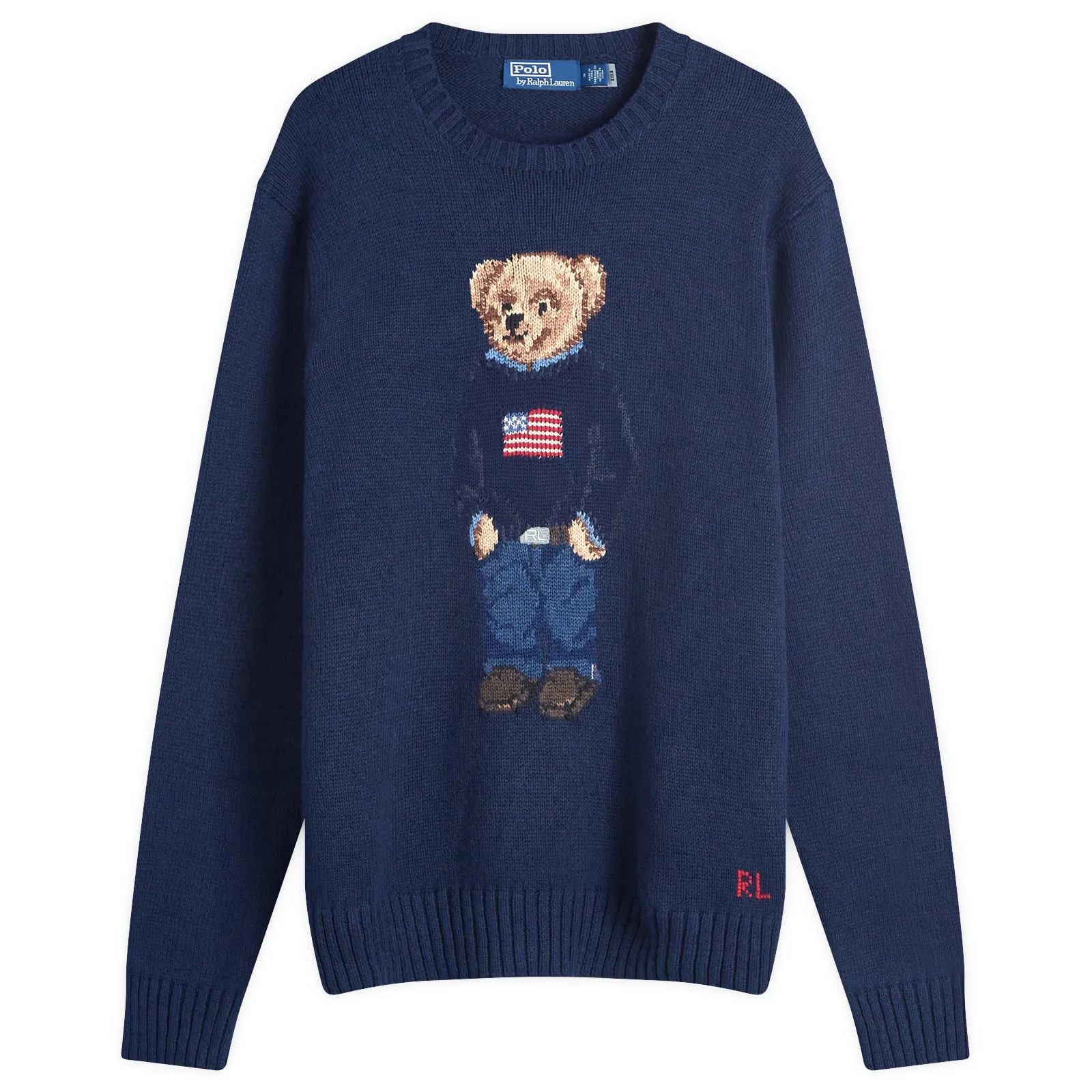 Polo by Ralph Lauren Flag Bear Jumper Large