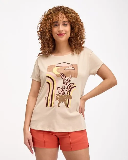 Polo Mujer Niza Beige Crema