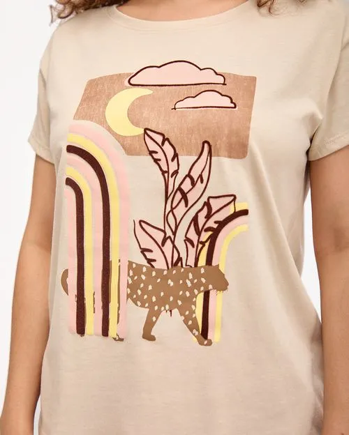 Polo Mujer Niza Beige Crema