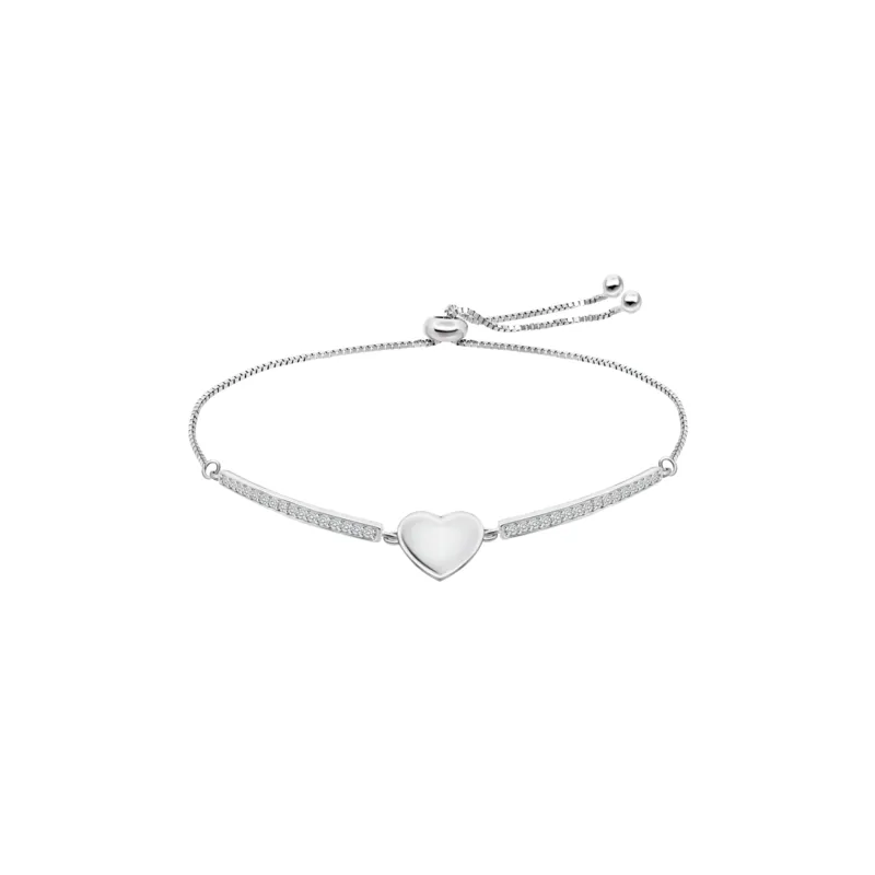 PULSERA LOTUS PLATA CORAZóN MUJER LP35482/1