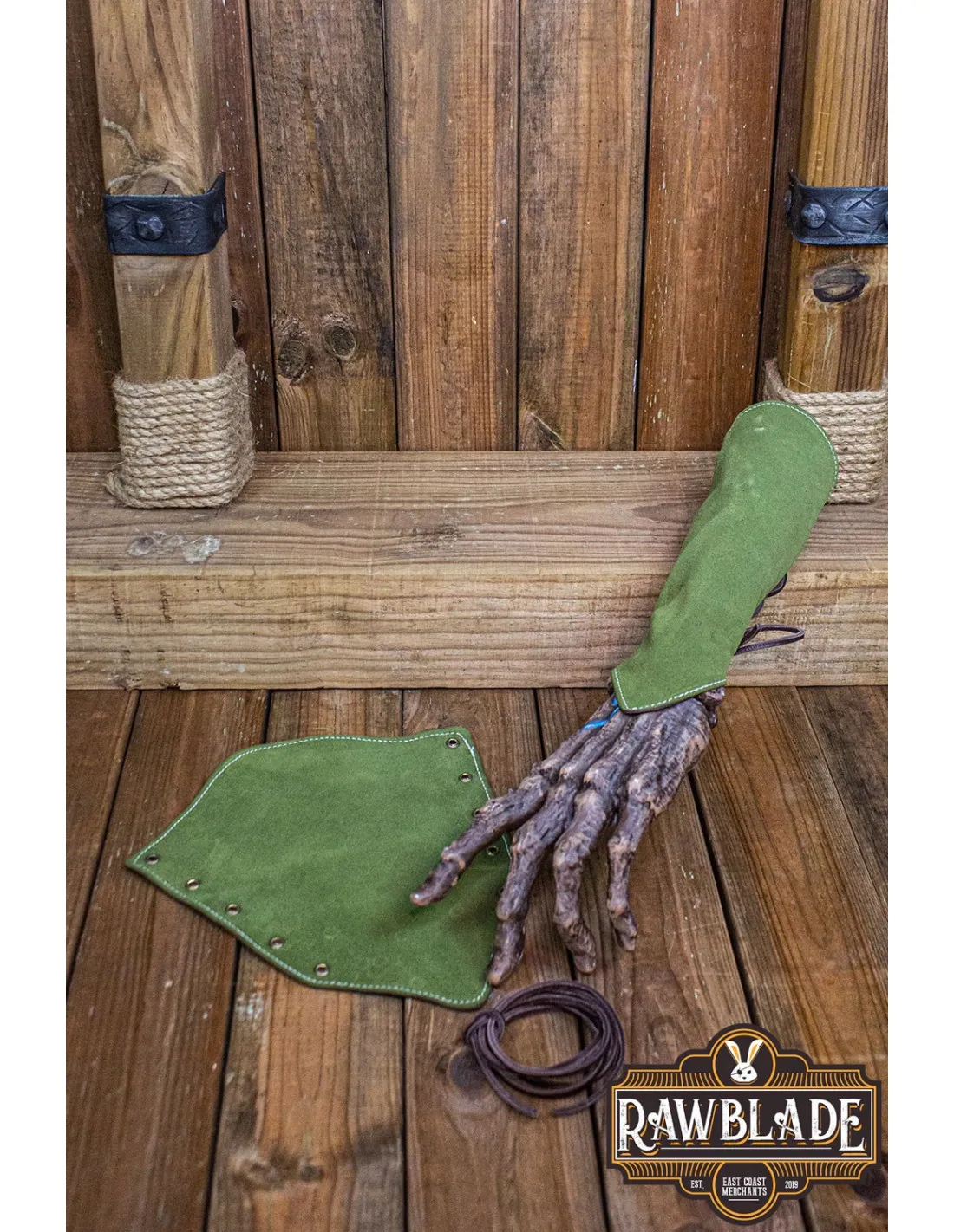 PULSERAS DE CUERO DE VYLA SPLIT  VERDE