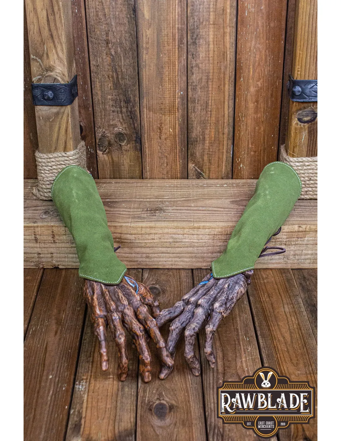 PULSERAS DE CUERO DE VYLA SPLIT  VERDE