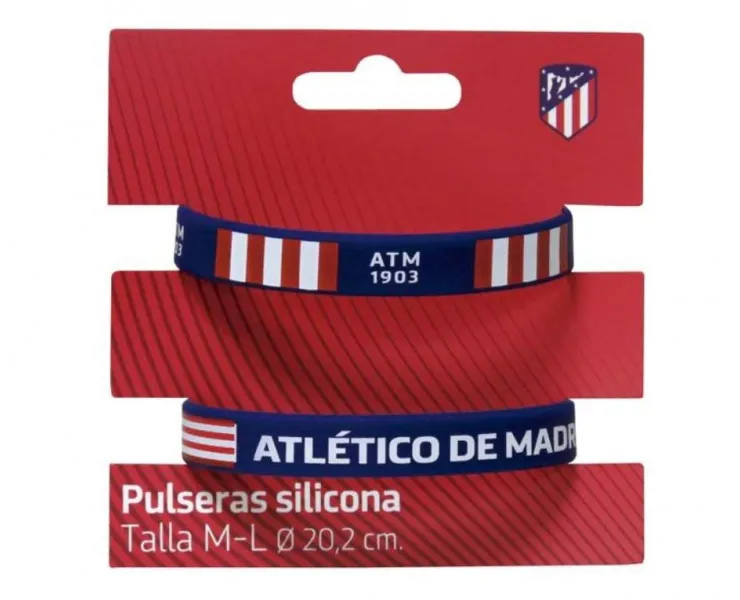 Pulseras de silicona Atlético de Madrid adulto