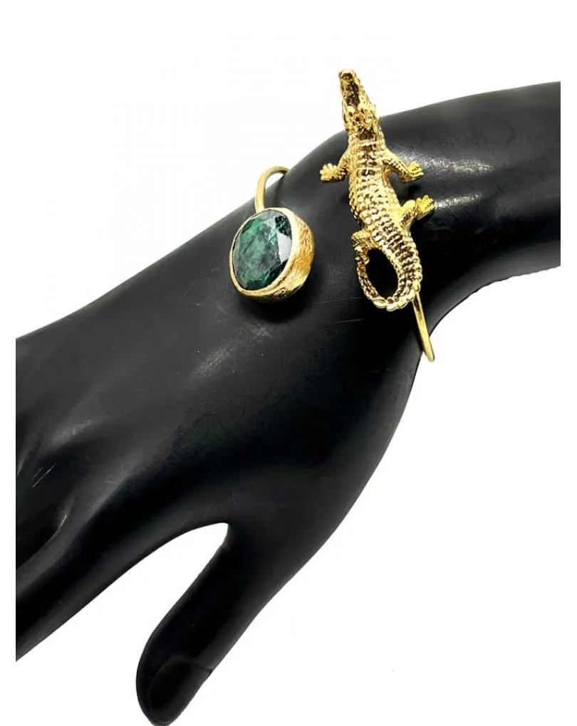 PULSERAS DORADAS DE COCODRILO SIMBOLO DE PROTECCION EN EL ANTIGUO EGIPTO