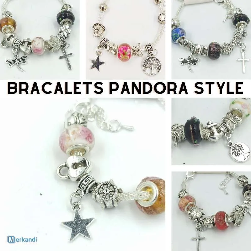 Pulseras estilo pandora stock lote surtido modelos