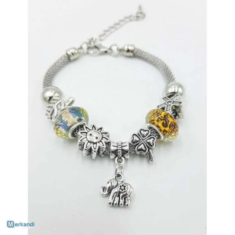 Pulseras estilo pandora stock lote surtido modelos