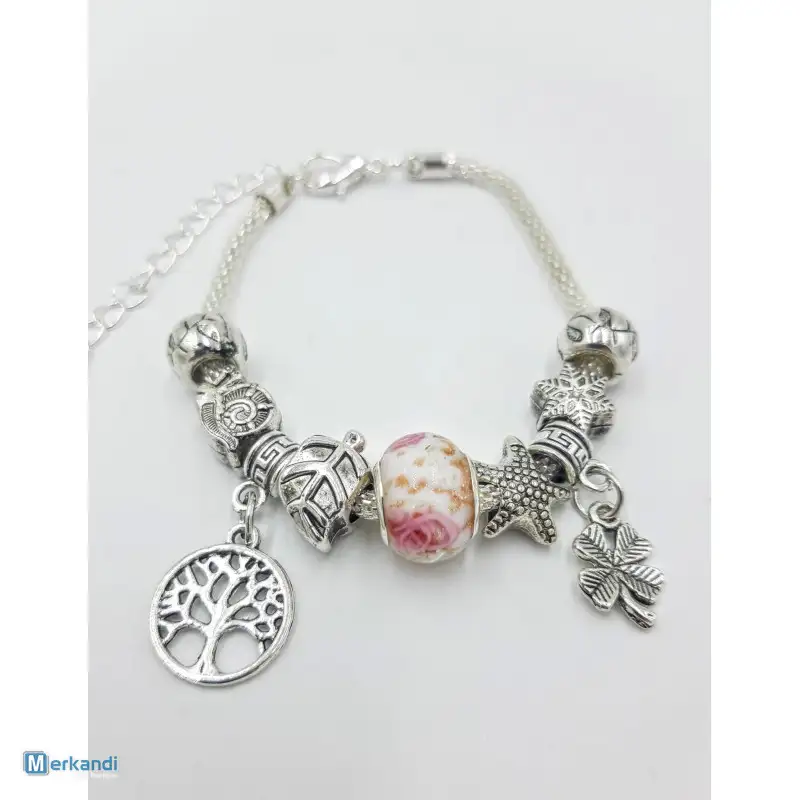 Pulseras estilo pandora stock lote surtido modelos