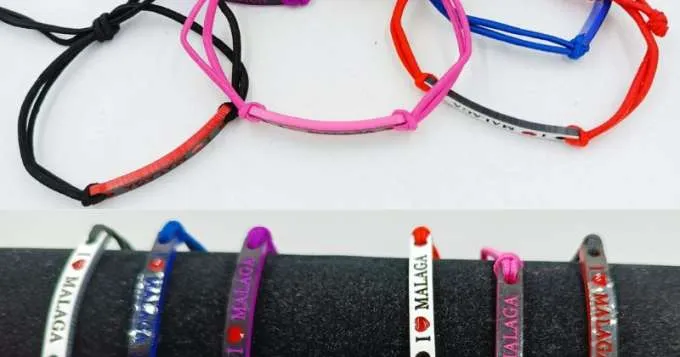 Pulseras I Love Málaga | Lote de bisutería al por mayor