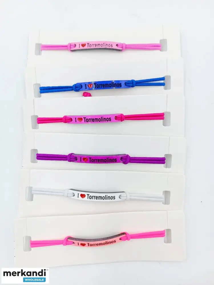 Pulseras I Love Málaga | Lote de bisutería al por mayor