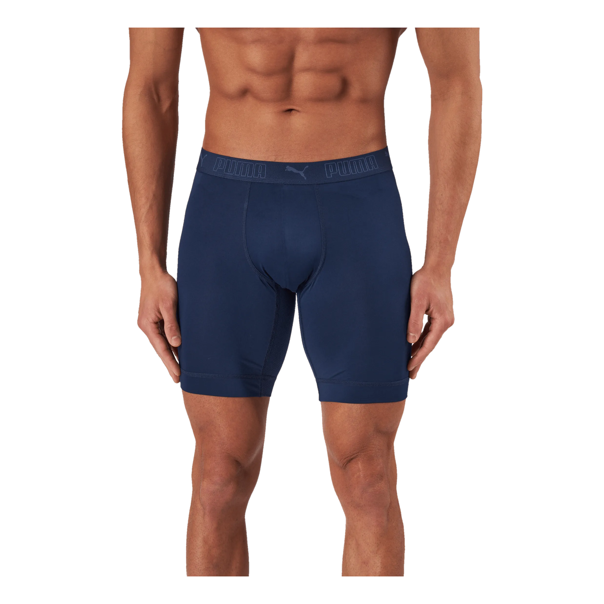 Puma Sport Microfiber Long Boxer 2p Blue Combo