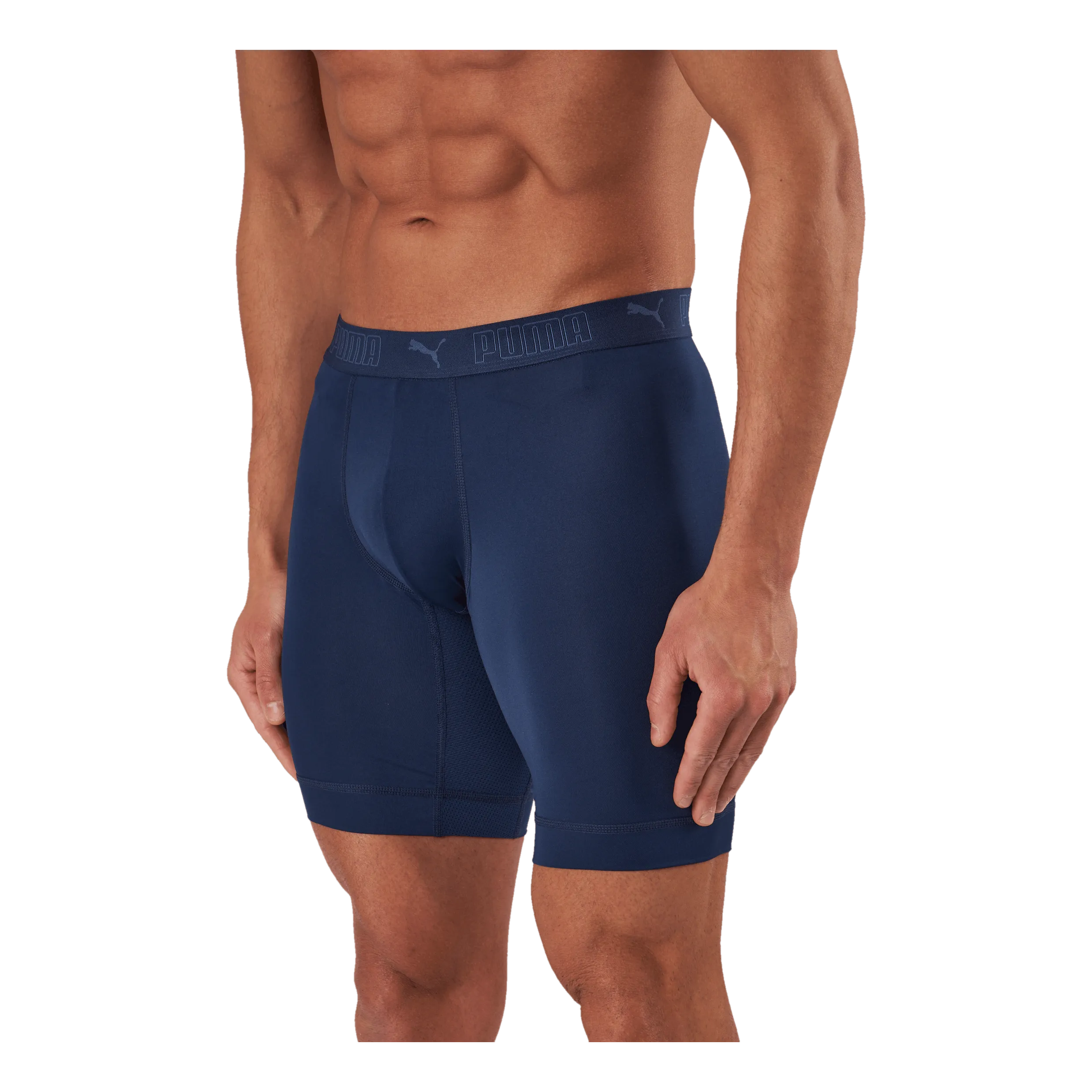 Puma Sport Microfiber Long Boxer 2p Blue Combo