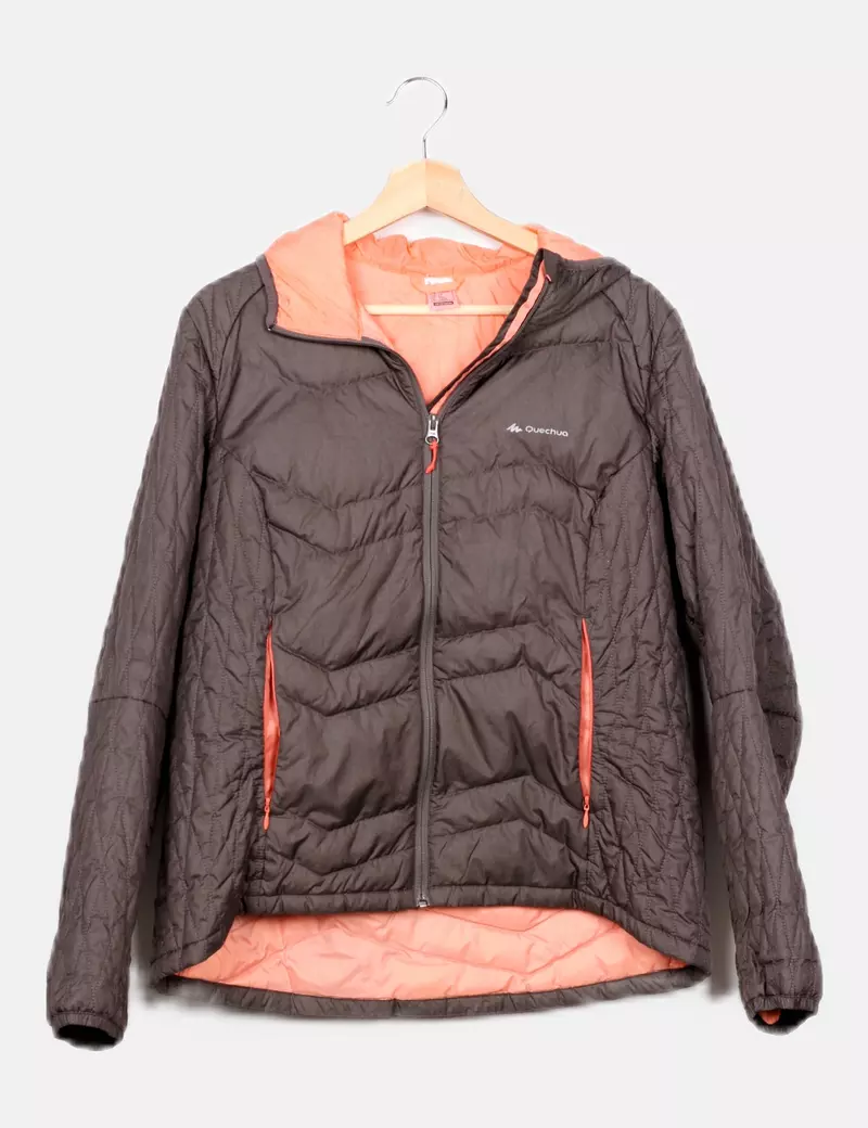 Quechua Abrigo acolchado gris casual