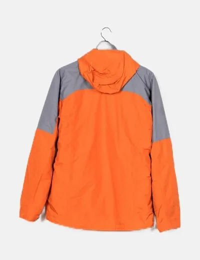 Quechua Abrigo impermeable naranja combinado
