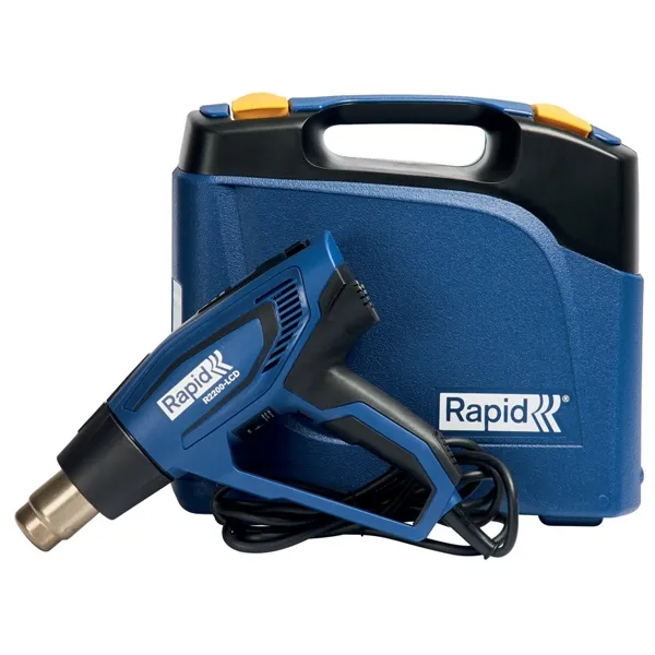 RAPID  R2200LCD  SOPLADOR DE AIRE CALIENTE, 2200 W, 650 GRADO C, 500 L / MIN, PANTALLA DIGITAL, CAJA DE PLASTICO