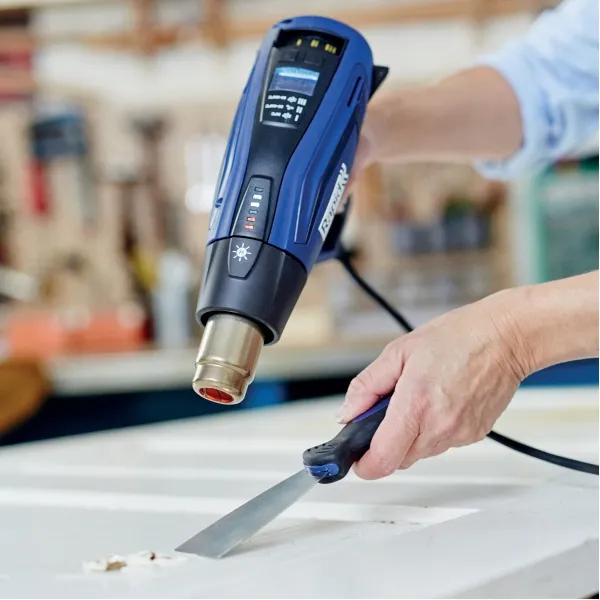 RAPID  R2200LCD  SOPLADOR DE AIRE CALIENTE, 2200 W, 650 GRADO C, 500 L / MIN, PANTALLA DIGITAL, CAJA DE PLASTICO