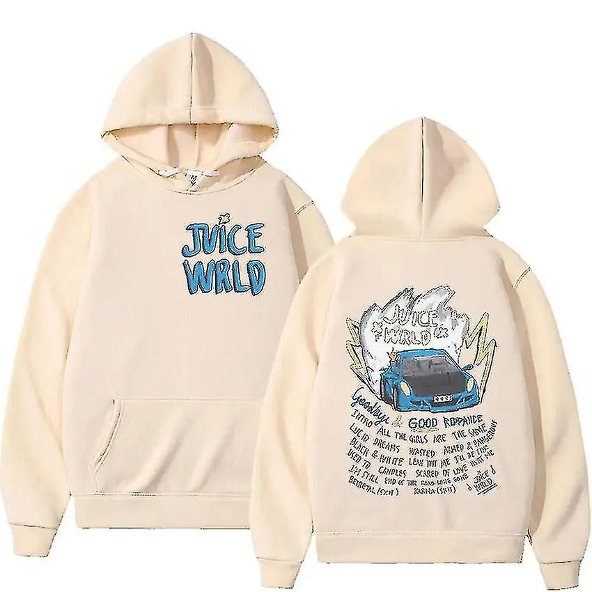 Rapper Juice Wrld Sudadera con capucha de moda Sudaderas de otoño / invierno para hombre Hip Hop casual Unisex Punk Gothic Sudad