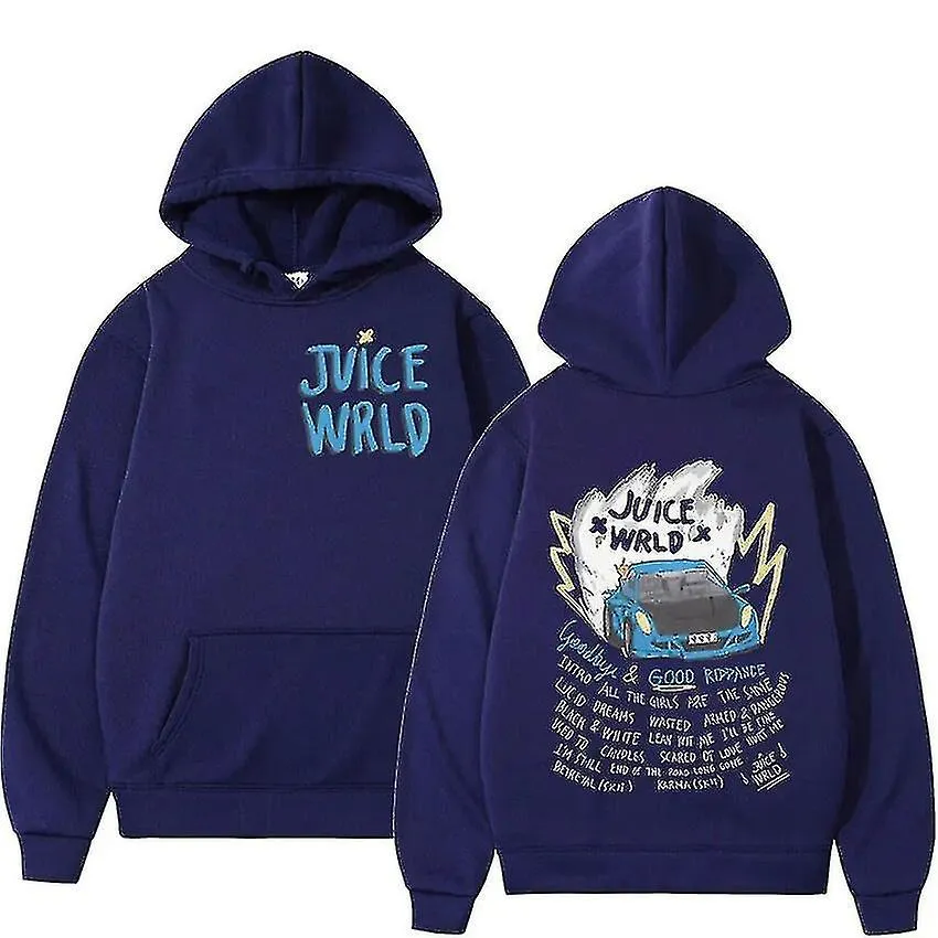Rapper Juice Wrld Sudadera con capucha de moda Sudaderas de otoño / invierno para hombre Hip Hop casual Unisex Punk Gothic Sudad