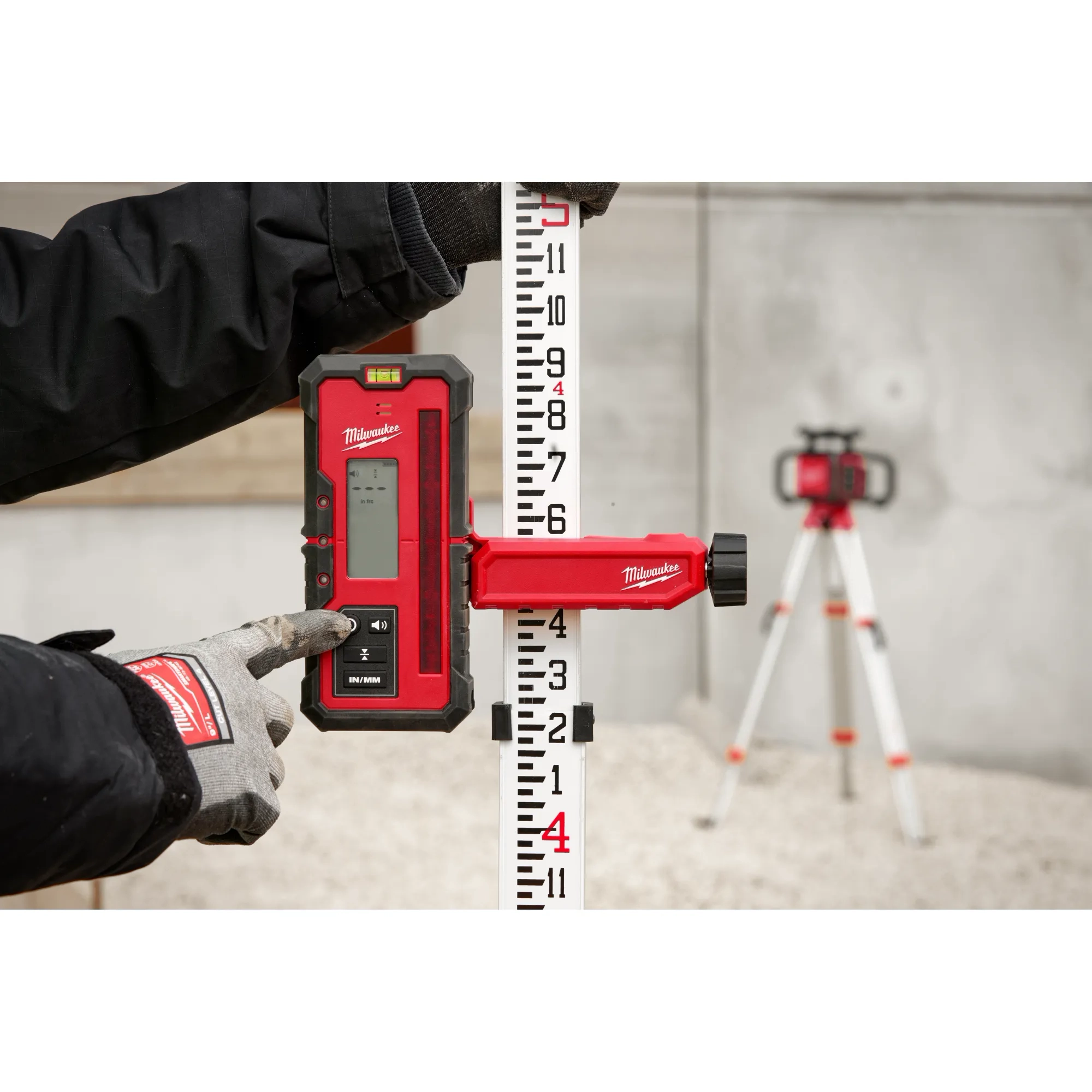 Red Exterior Rotary Laser Receiver