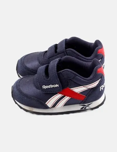 Reebok Zapatilla deportiva azul marino estampado logo