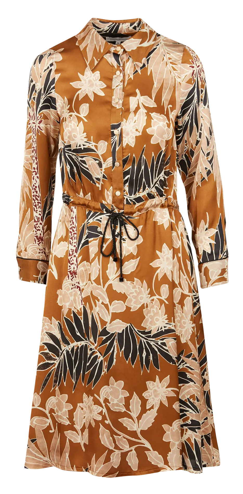 REMEDE  VESTIDO MIDI ESTAMPADO DE VISCOSA EN AMARILLO