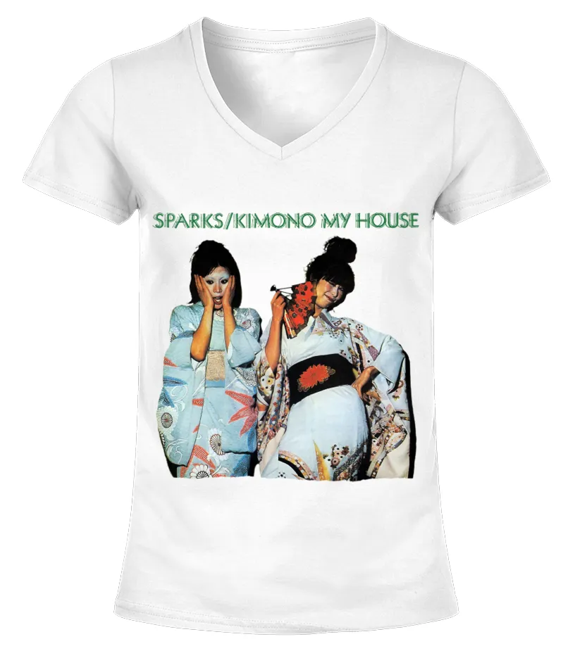 RK70S209WT. SPARKS  KIMONO MY HOUSE CAMISETA CUELLO PICO MUJER