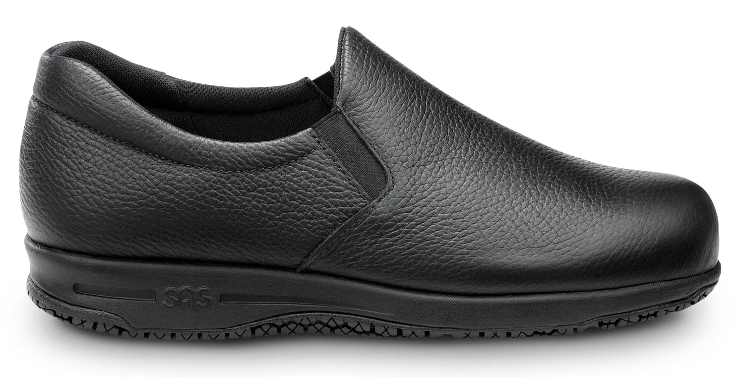 SAN ANTONIO SHOEMAKERS Pancha, con puntera blanda, antideslizante, negra, de mujer, SAS Patriot