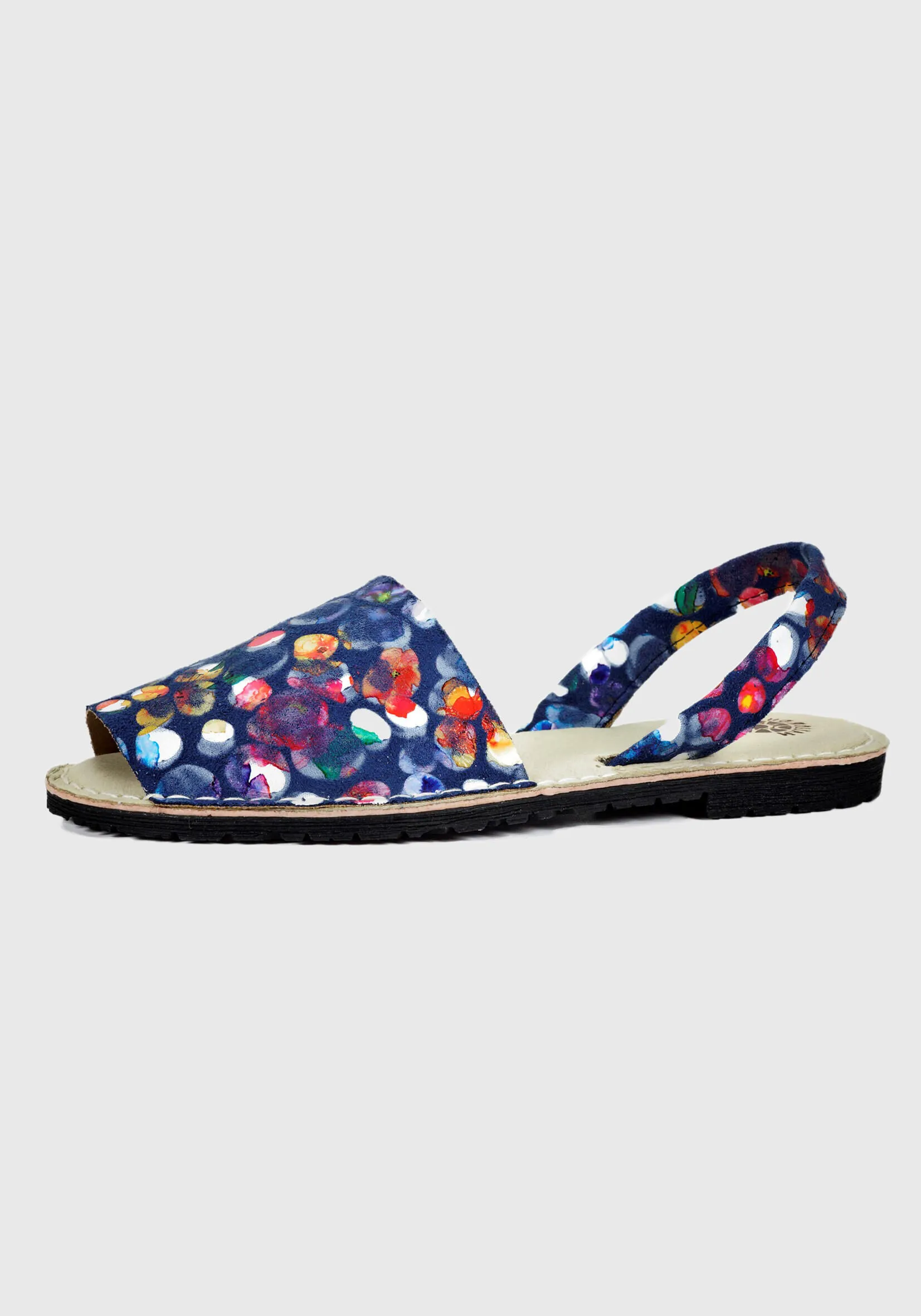 Sandalia Cuero Jistice Azul