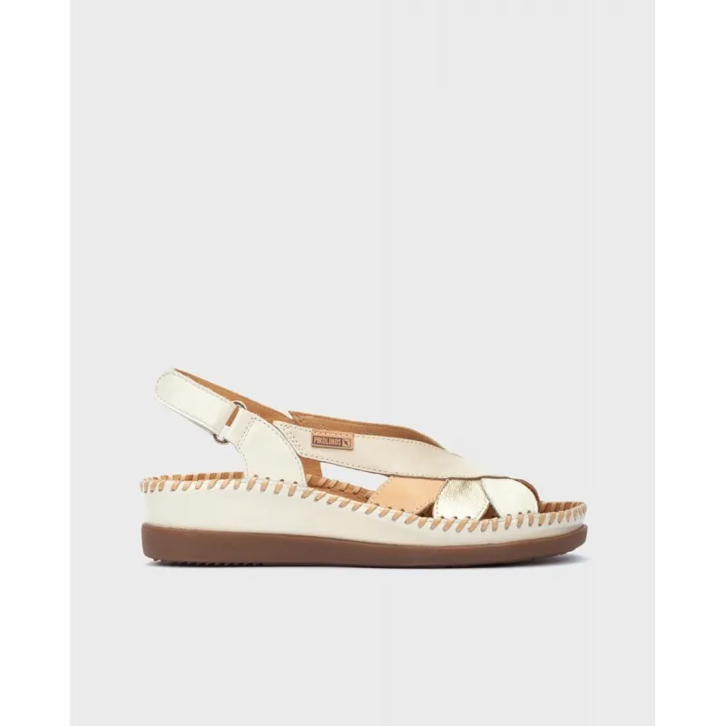 Sandalia cuña Pikolinos CADAQUES W8K beige