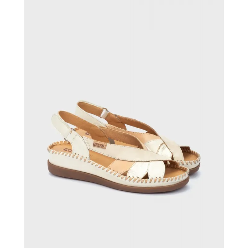 Sandalia cuña Pikolinos CADAQUES W8K beige