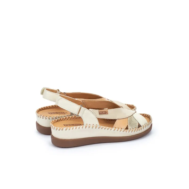 Sandalia cuña Pikolinos CADAQUES W8K beige