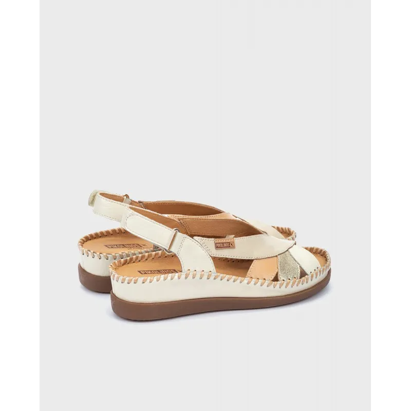 Sandalia cuña Pikolinos CADAQUES W8K beige