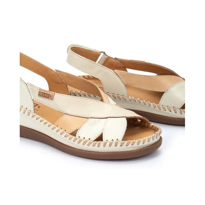 Sandalia cuña Pikolinos CADAQUES W8K beige