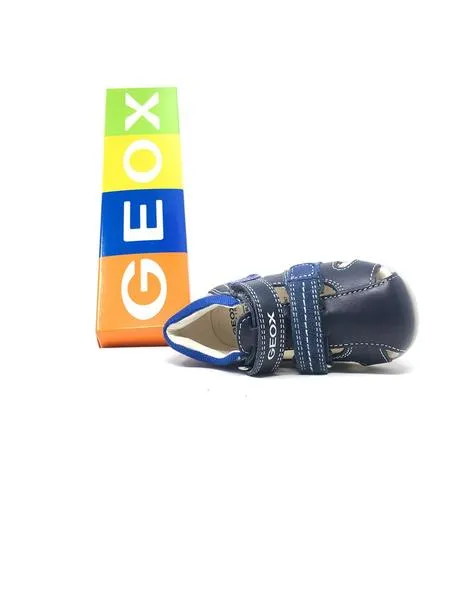 sandalia geox azul velcro