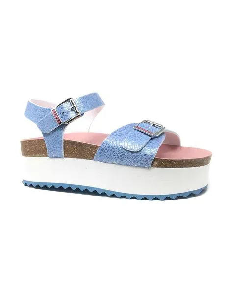 sandalia plataforma azul jeans