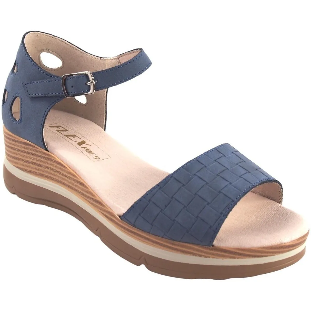 Sandalia señora  630 azul