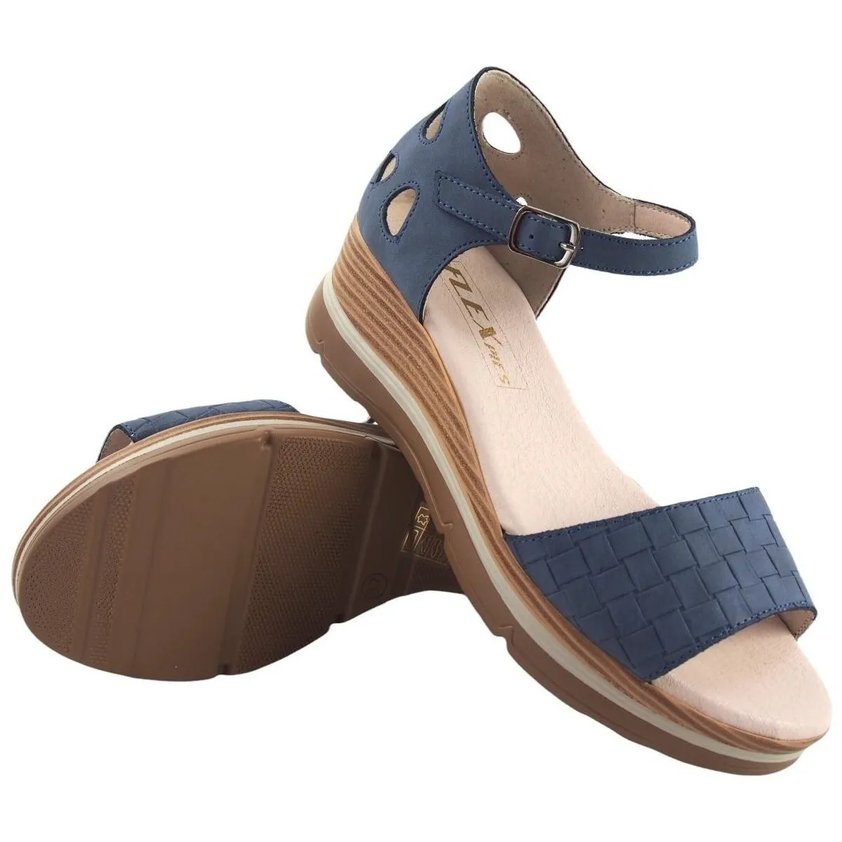 Sandalia señora  630 azul