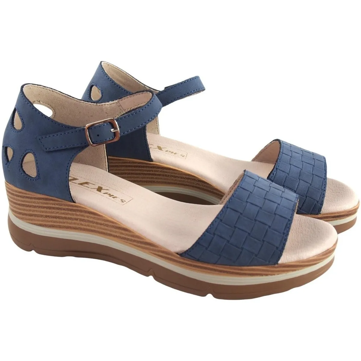 Sandalia señora  630 azul