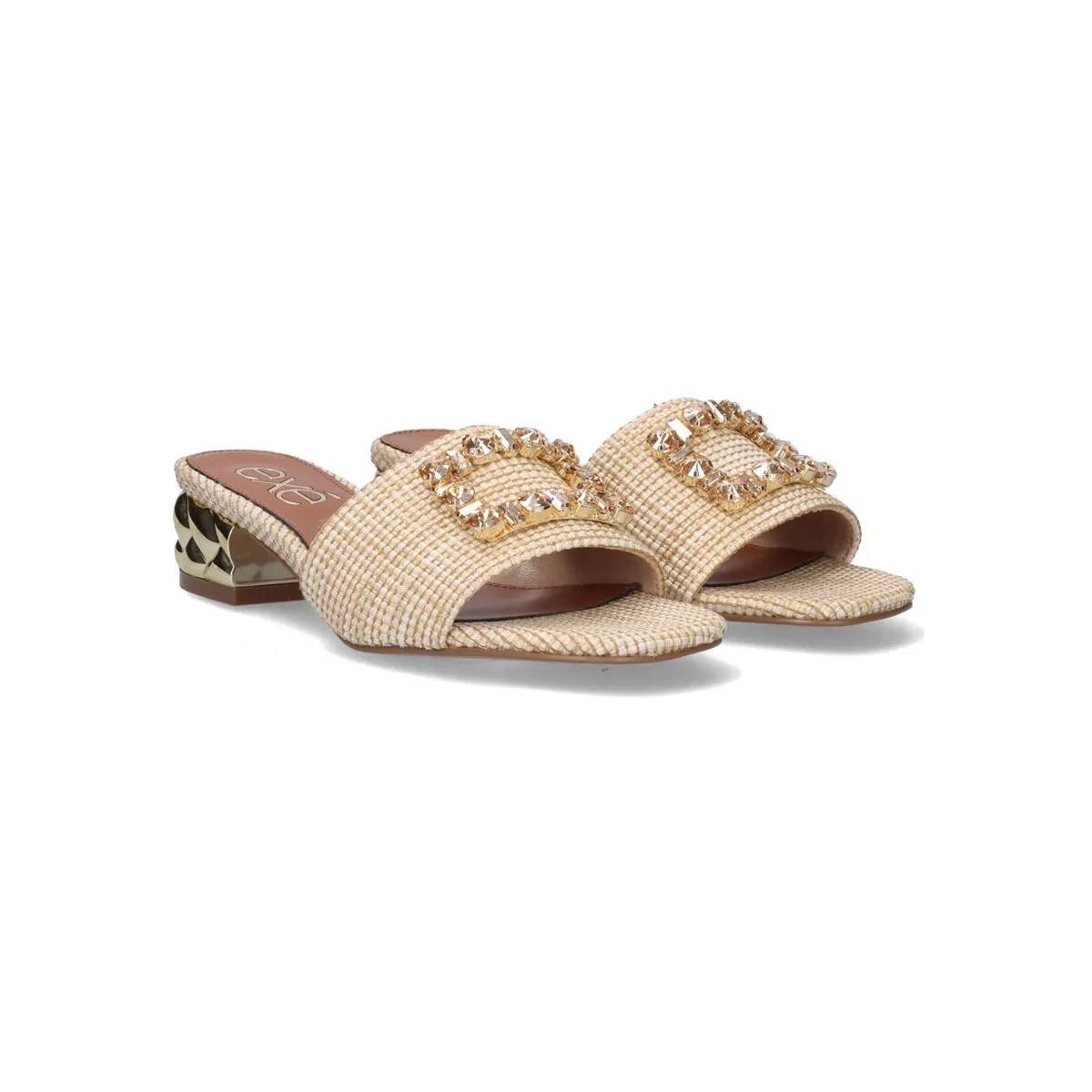 SANDALIA TACÓN BAJO KATY257 BEIGE
