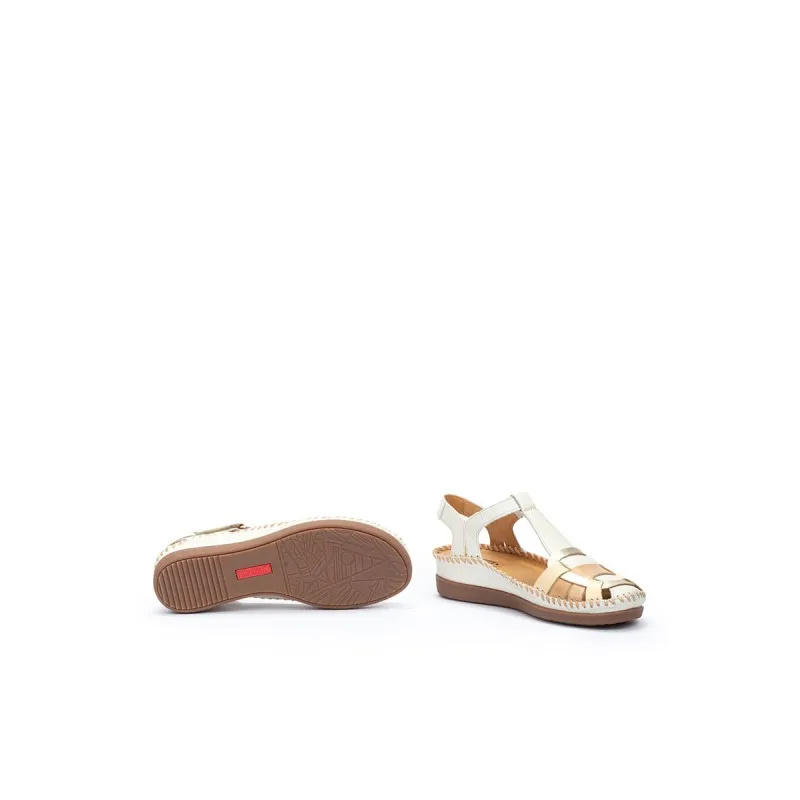 Sandalia tacón Pikolinos CADAQUES W8K beige