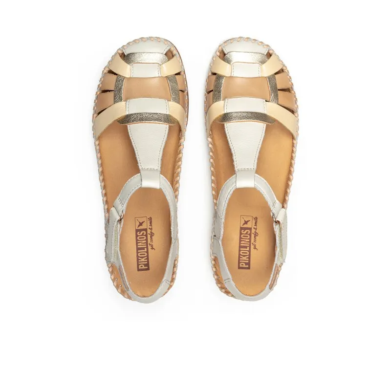 Sandalia tacón Pikolinos CADAQUES W8K beige