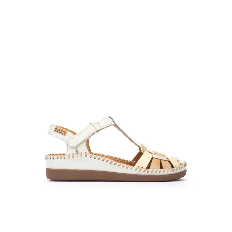 Sandalia tacón Pikolinos CADAQUES W8K beige