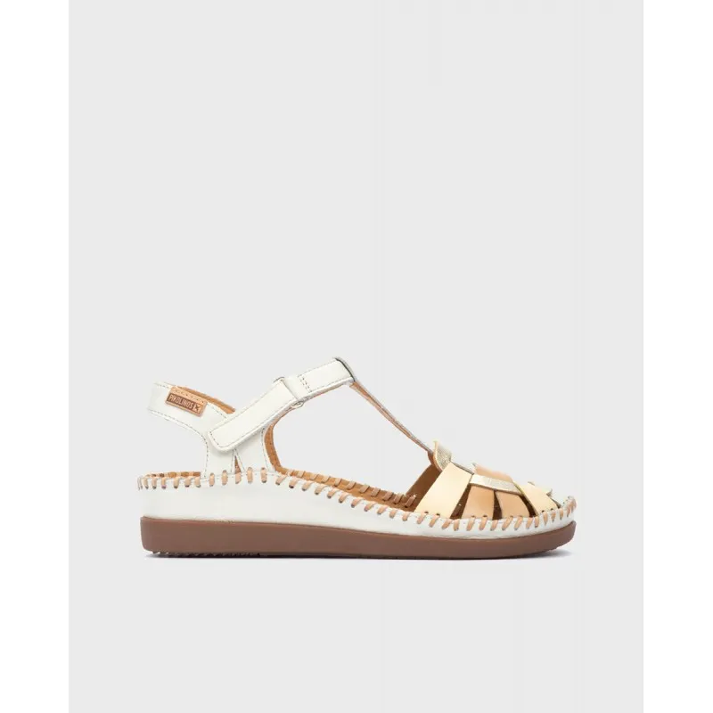 Sandalia tacón Pikolinos CADAQUES W8K beige