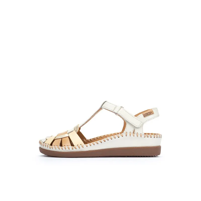 Sandalia tacón Pikolinos CADAQUES W8K beige