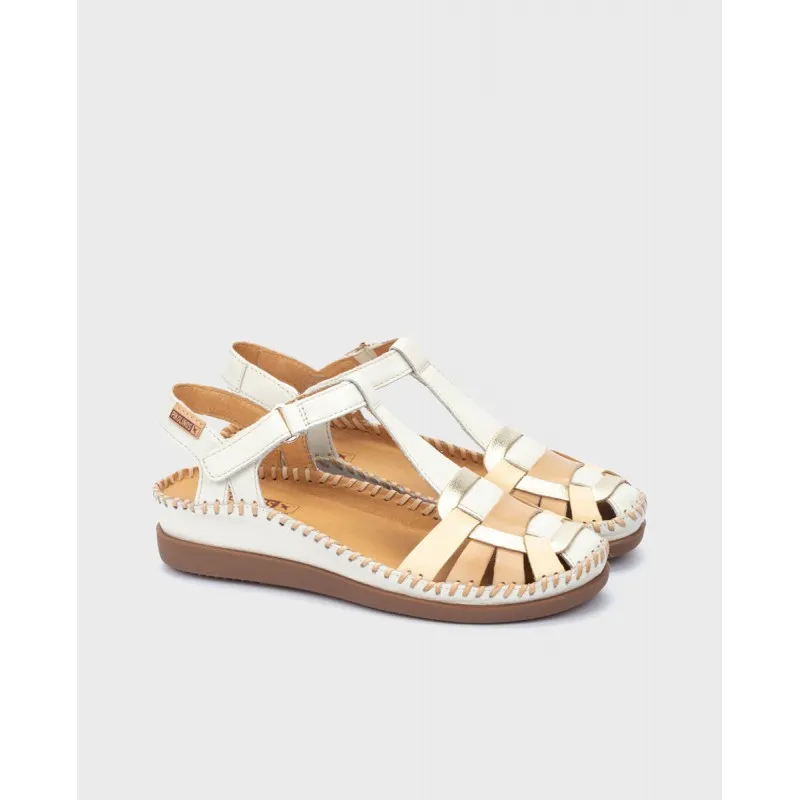 Sandalia tacón Pikolinos CADAQUES W8K beige