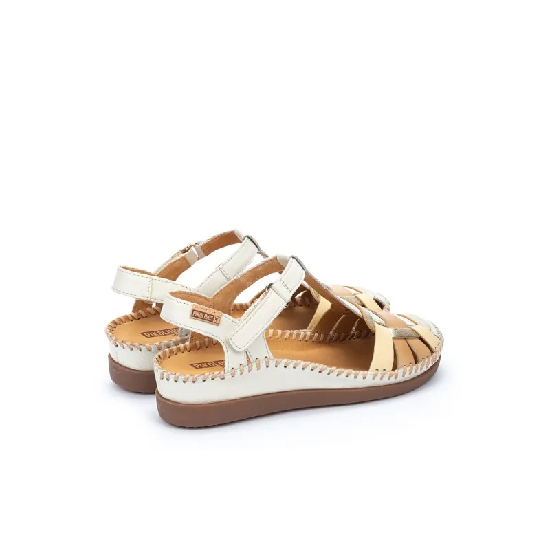Sandalia tacón Pikolinos CADAQUES W8K beige